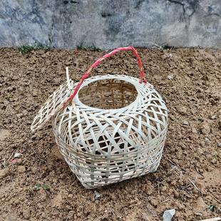 鸡笼竹编鸡笼子家用室外竹编关鸡鸭的笼子鸭笼子特大号养殖喜事用