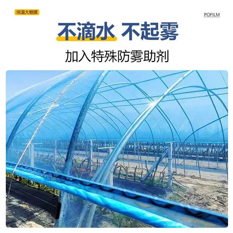塑料薄膜加厚防水农用地膜小拱棚种菜封窗户大棚膜整卷透明可防尘