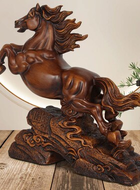 马摆件工艺品志在千里客厅酒柜玄关摆设办公室装饰品乔迁开业礼品