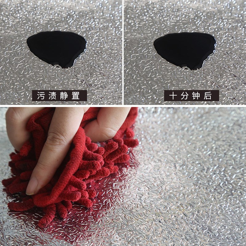 厨房防油贴纸加厚铝箔纸耐高温防火防水墙贴橱柜墙纸自粘地贴徐萍