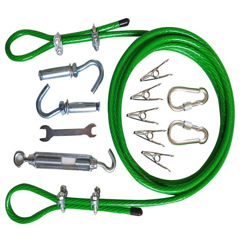 晾衣绳户外加粗晒被绳包塑钢丝绳阳台晾被绳室内宿舍挂衣绳窗帘绳