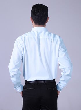 高个子加长版衬衫 男职业正装上班衬衣商务帅气薄款加长U加大 201