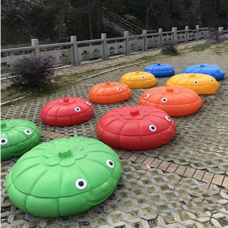 幼儿园南瓜沙水盘儿童乐园沙滩戏水玩沙工具塑料沙水桌大沙池带盖