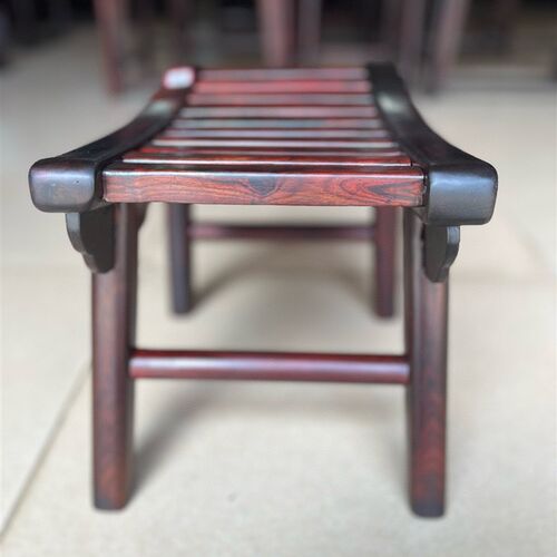 大红酸枝精品古典换鞋凳红木矮凳儿童凳子板凳家用红木凳子马鞍凳
