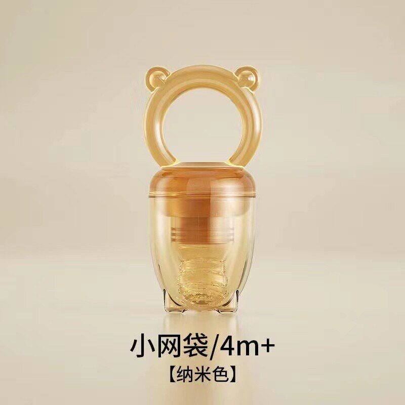 咬咬乐婴儿牙胶辅j食器奶嘴硅胶宝宝果蔬泥咬咬袋玩乐吃水果磨新