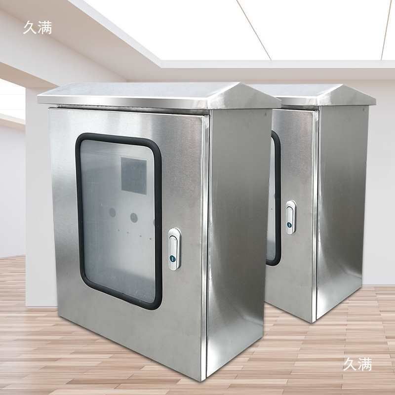 不锈钢304L户外双层门配电箱防水防雨箱监控仪表箱室内外门配电柜
