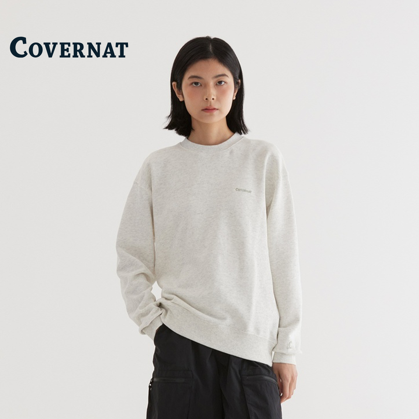 COVERNAT韩国纯棉卫衣美式慵懒风