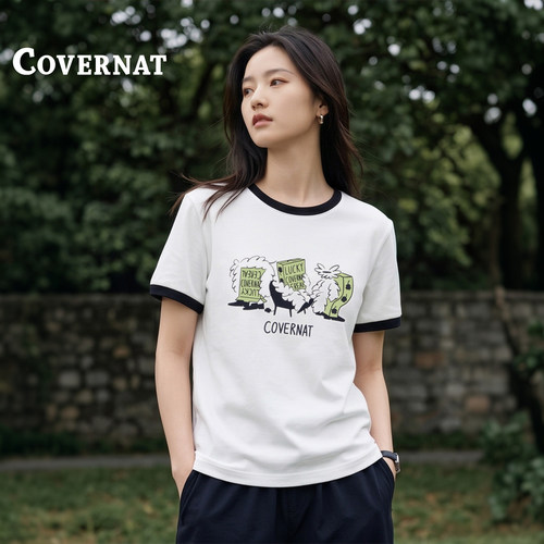 COVERNAT男女同款潮牌短袖
