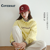 允智同款 COVERNAT韩国卫衣女款 2025新款 美式 宽松套头连帽外套