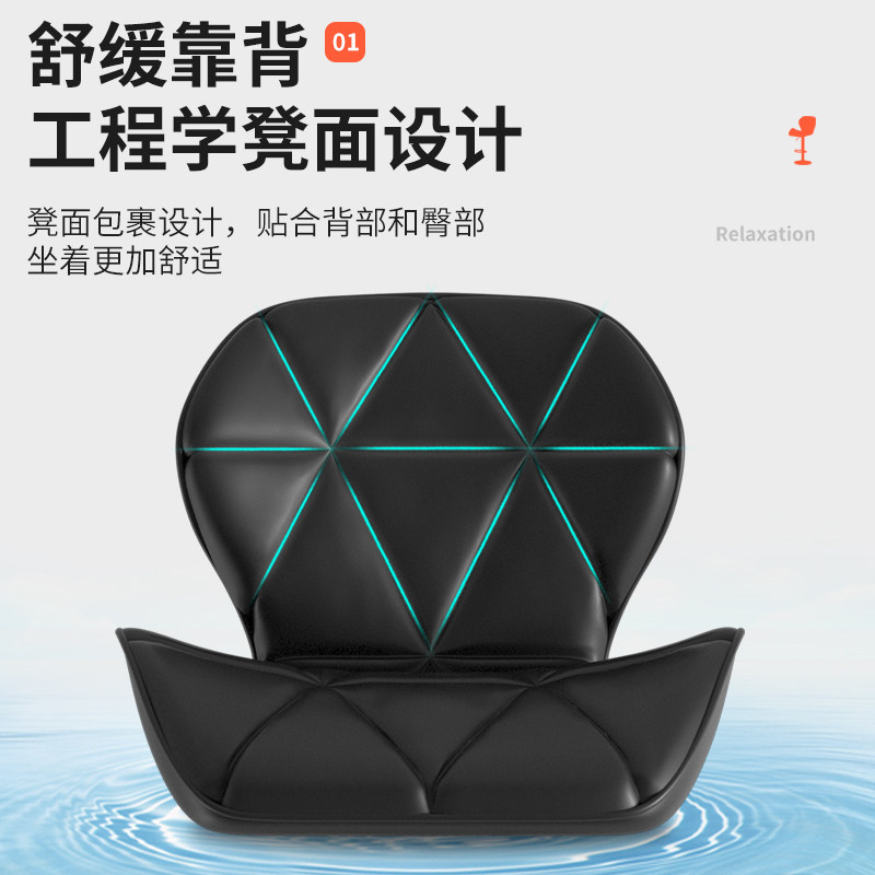 简约家用酒吧椅凳升降旋转椅子办公靠背前台带轮凳子学生书房座椅