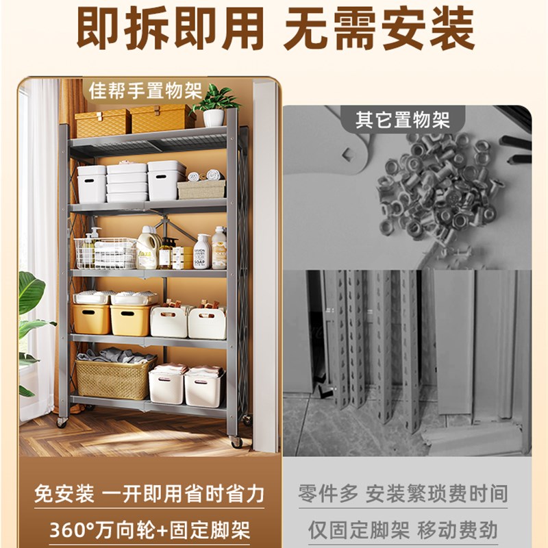 货架仓储落地置物架家用多层客厅仓库快递展示柜储藏室收纳铁架子