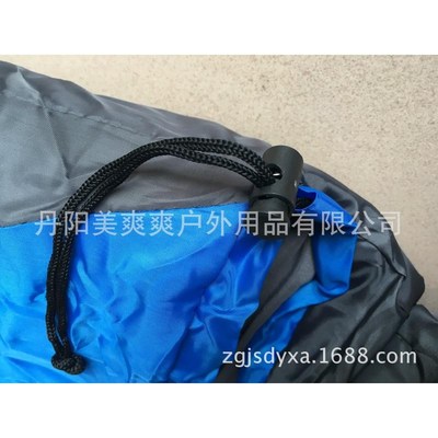 春秋信封方帽睡袋两边月牙拼色互拼型户外野营睡袋(可订做)