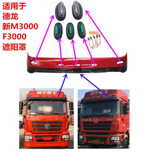 适配陕汽德龙新M3000遮阳罩挡阳板F3000驾驶室S遮阳板遮阳挡遮阳