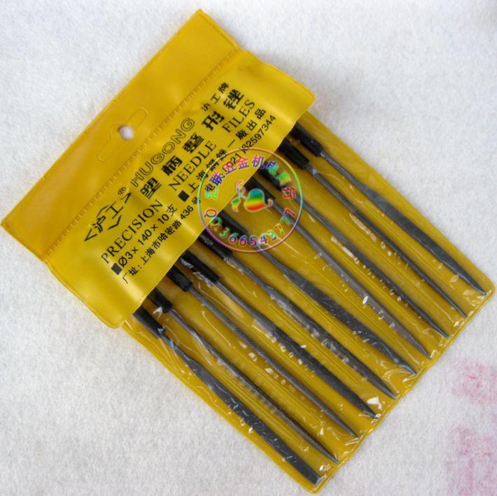 套装塑柄什锦锉 3*140mm  4*160mm  5*180mm整形锉 10PC