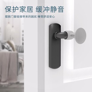 小熊吸盘门吸免打孔硅胶门吸厨房浴室卫生间门碰门把手防撞垫门阻