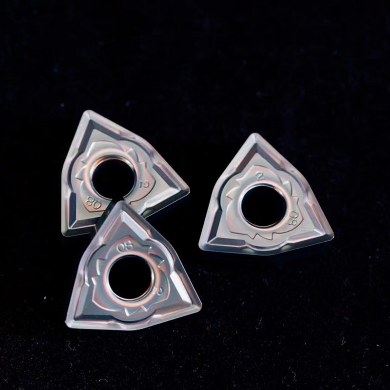 菲比特七彩高硬钢HRC38-65度WNMG080408-04数控超硬桃型车刀片