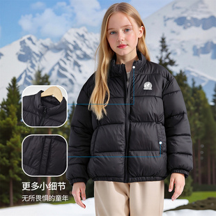 石墨烯量子点云绒亲子款儿童冬季三防棉服男女童机能服外套