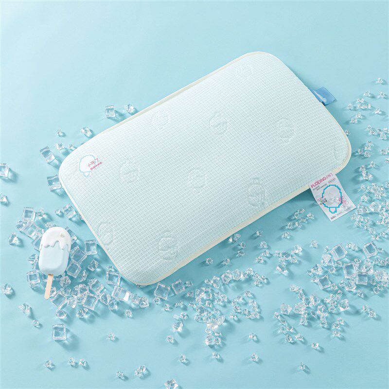 厂家直销夏季小布丁冰冰枕进口兰精天丝透气凉感可水洗枕头枕芯