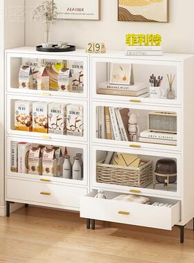 m钢制柜上翻书门玻璃展示FLT-FMSG柜家用儿童书架客厅y卧防尘储物