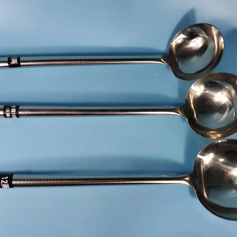 不锈钢加厚长柄无磁汤勺勺子