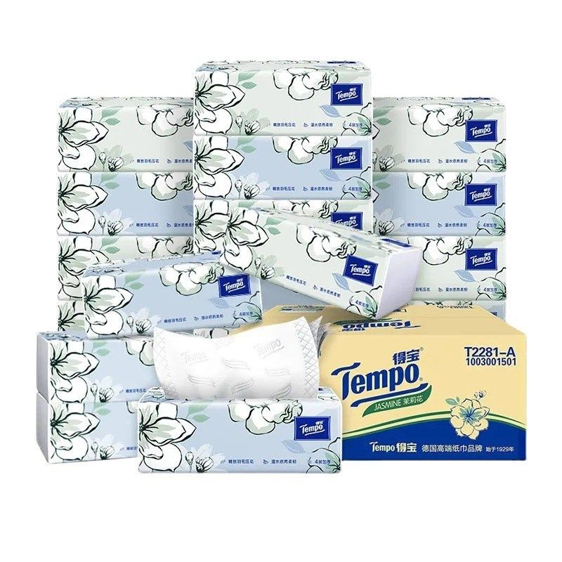 得宝Tempo茉莉花香味4层软抽纸巾90抽16包箱装抽纸面巾纸批货,洗护清洁剂/卫生巾/纸/香薰,抽纸,淘宝优惠券,粉丝福利购,淘宝优惠卷