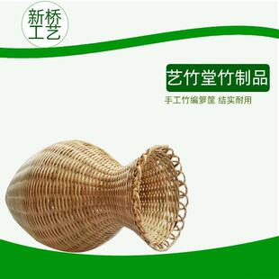 手工竹制品竹编花篮瓶子装饰插花客厅饭店民宿花瓶竹器工艺品