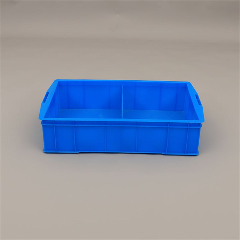 格子 周转箱 塑料分类盒 大号RS二格箱590*385*145mm 厂家