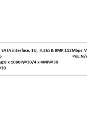 宇视 unv N 4K 16CH audio  H.265 4K UNV 2HDD 8MP 112Mbps