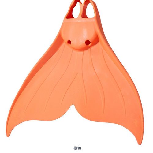 国产美人鱼脚蹼女硅胶成人潜水游泳单蹼人鱼尾巴自由训练潜水装备