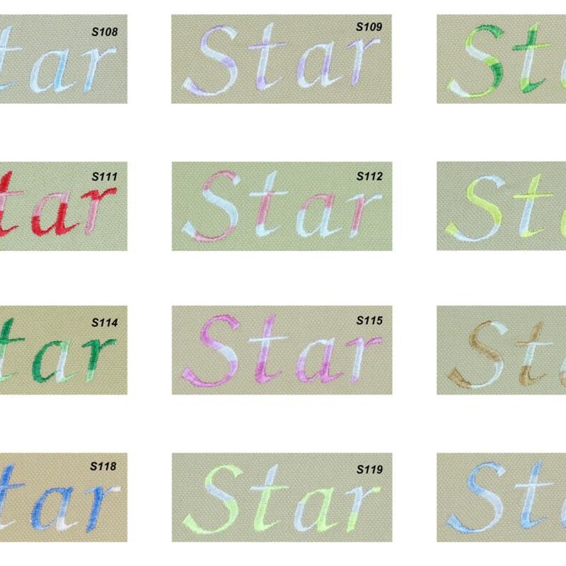 Simthread1000米涤丝段染彩色12只装电脑机器涤纶绣花线