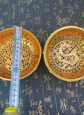 工艺品新品精品扭丝圆龙盒宝石镂空大唐贞观字装饰品工艺品摆件