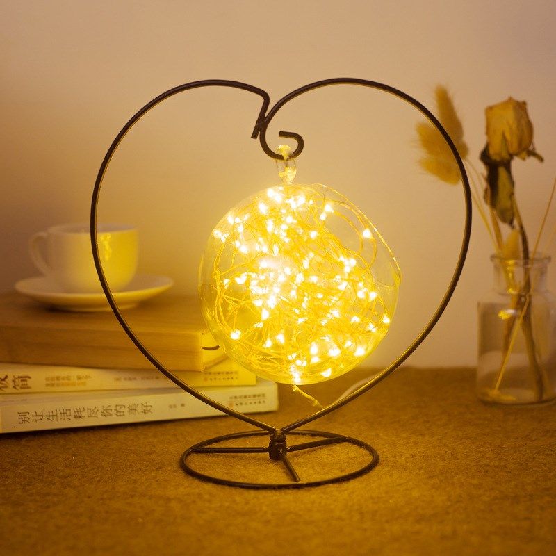 盐灯喜马拉雅水晶灯盐晶灯矿石灯卧室床头台灯创意小夜灯