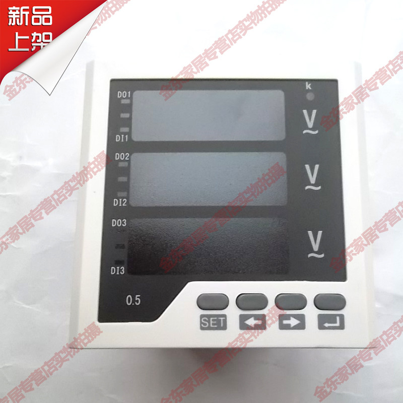 三相数显电压表 JD-3U33 500V数码管交流智能数字电子电流表家用