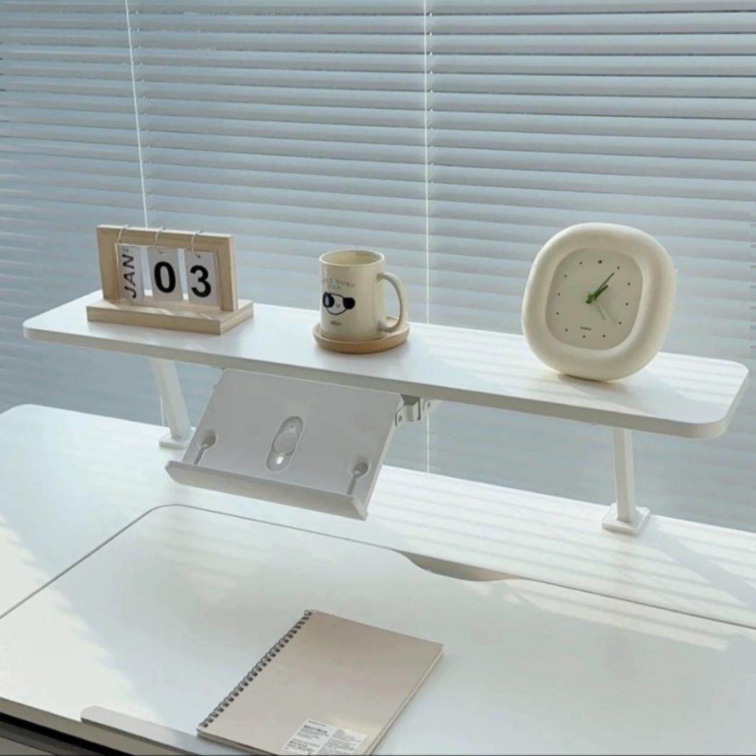 Well大白桌实木书架儿童学习桌书桌加高置物阅读架贝肯特iPad支架