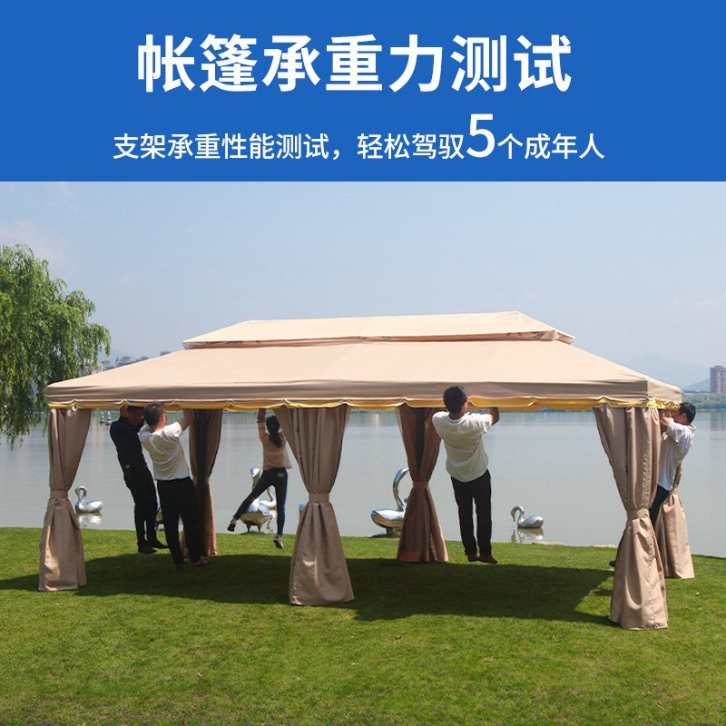 罗马帐篷遮阳防雨茅草棚户外凉亭大排档农家乐餐饮活动景区稻草亭