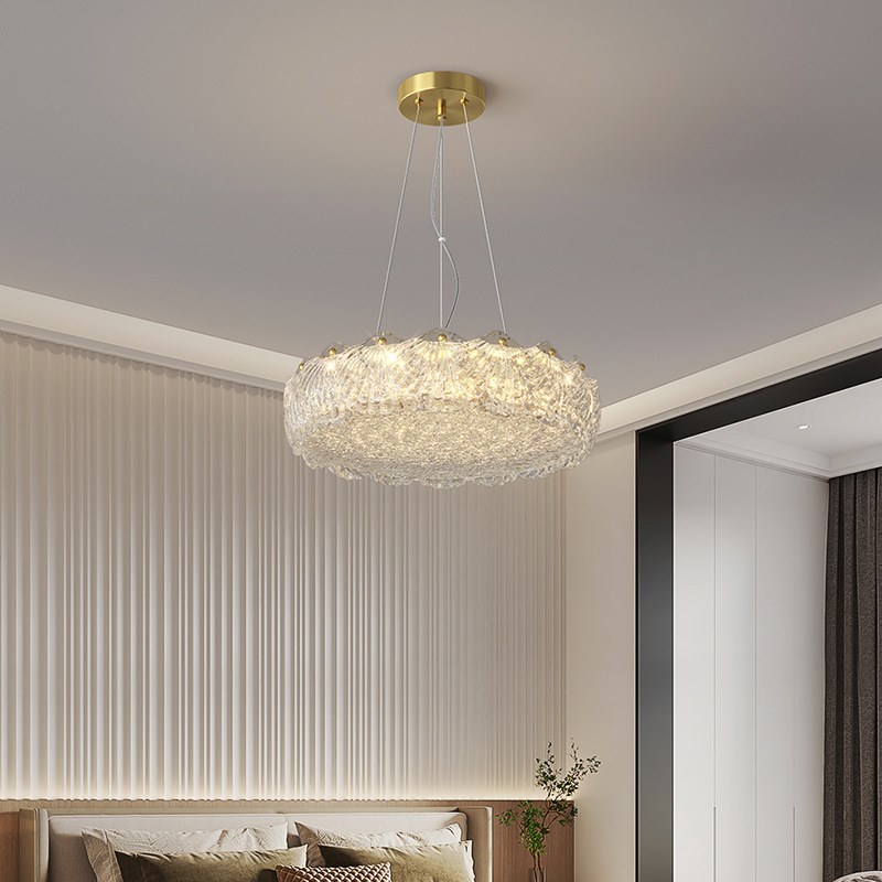 轻奢贝壳卧室灯2024新款高端树枝法式温馨浪漫主卧室房间吸顶灯具