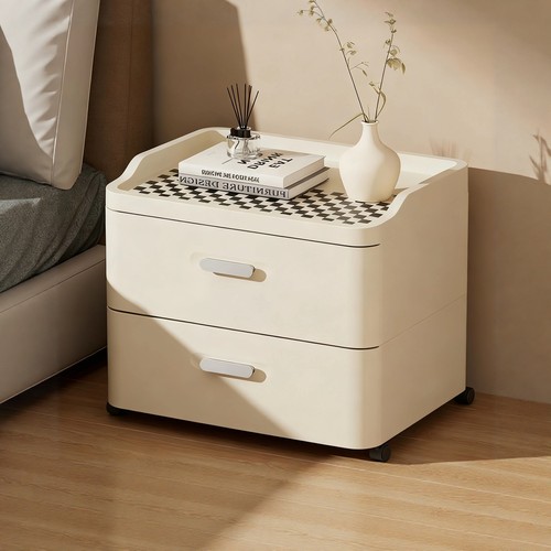 简约现代小型奶油风塑料收纳柜