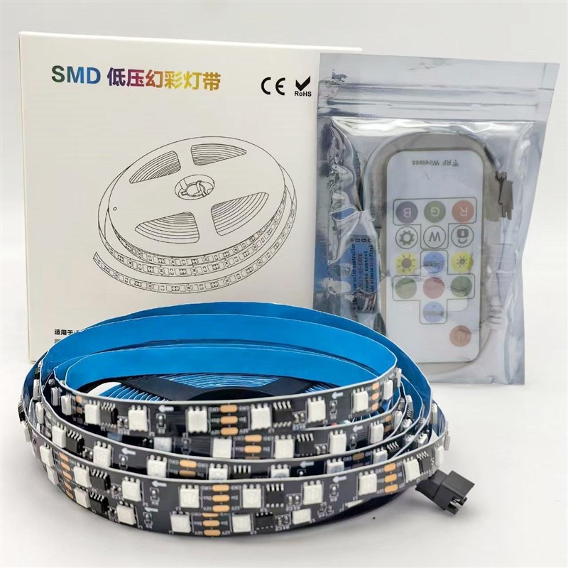 12V幻彩灯带外置WS2811全彩灯带SM16703全彩RGB灯条 20段60灯灯带