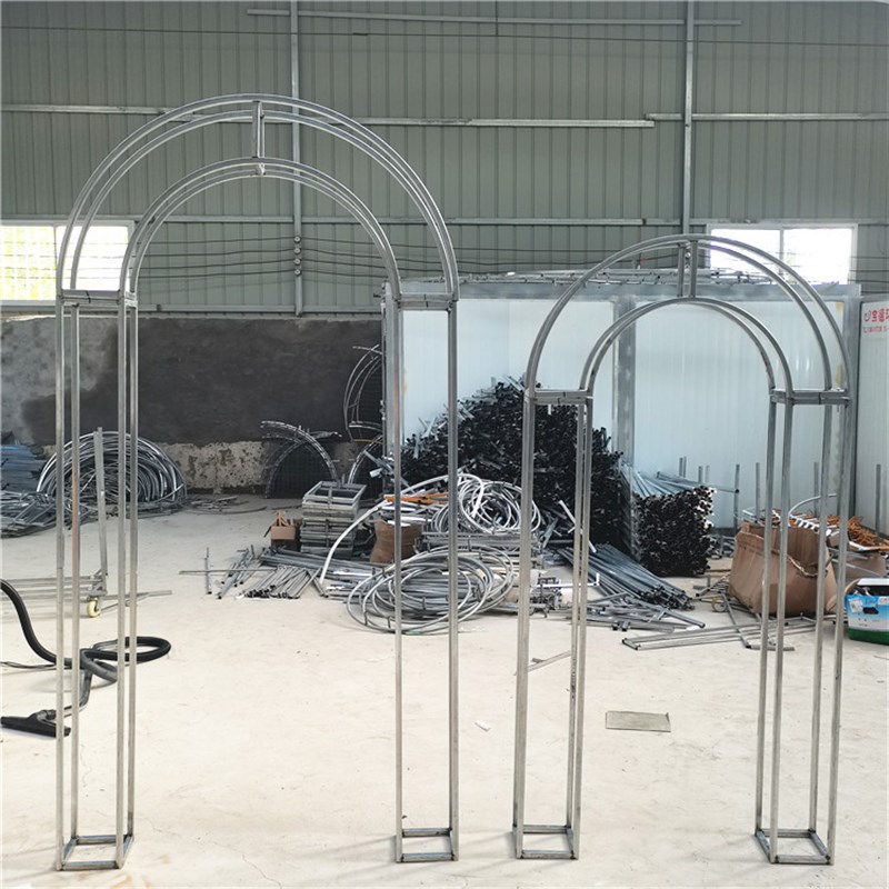 新款婚庆道具桁架拱形拱门网格背景摆件婚礼舞台弧形铁艺装饰架子