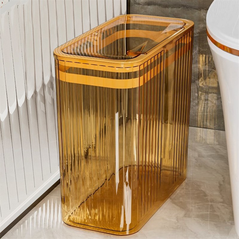 厕所垃圾桶夹缝家用带盖按压卫生间厨房客厅卧室大容量收纳纸篓