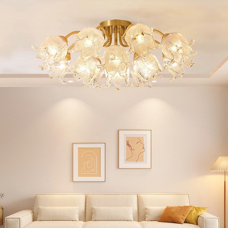 美式轻奢吸顶灯卧室灯客厅主灯吊灯欧式餐厅大气法式创意主卧灯具