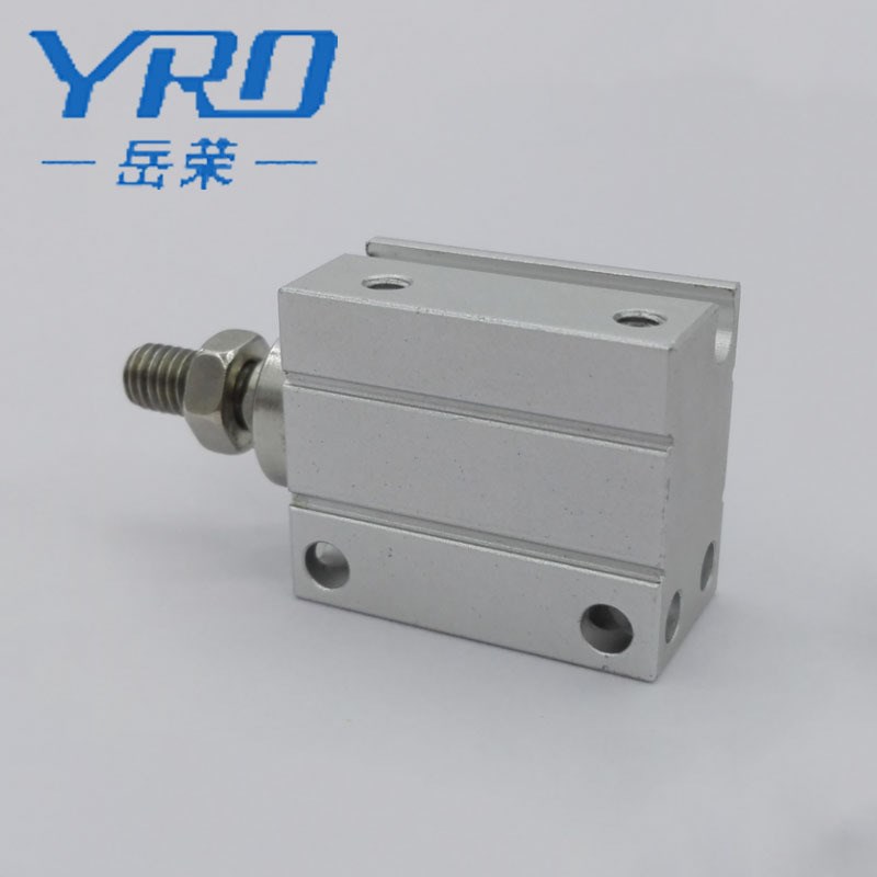 岳荣小型自由安装气缸CUJB10/CUJB6/cujb8-8dm外螺纹气缸CUJB20-4