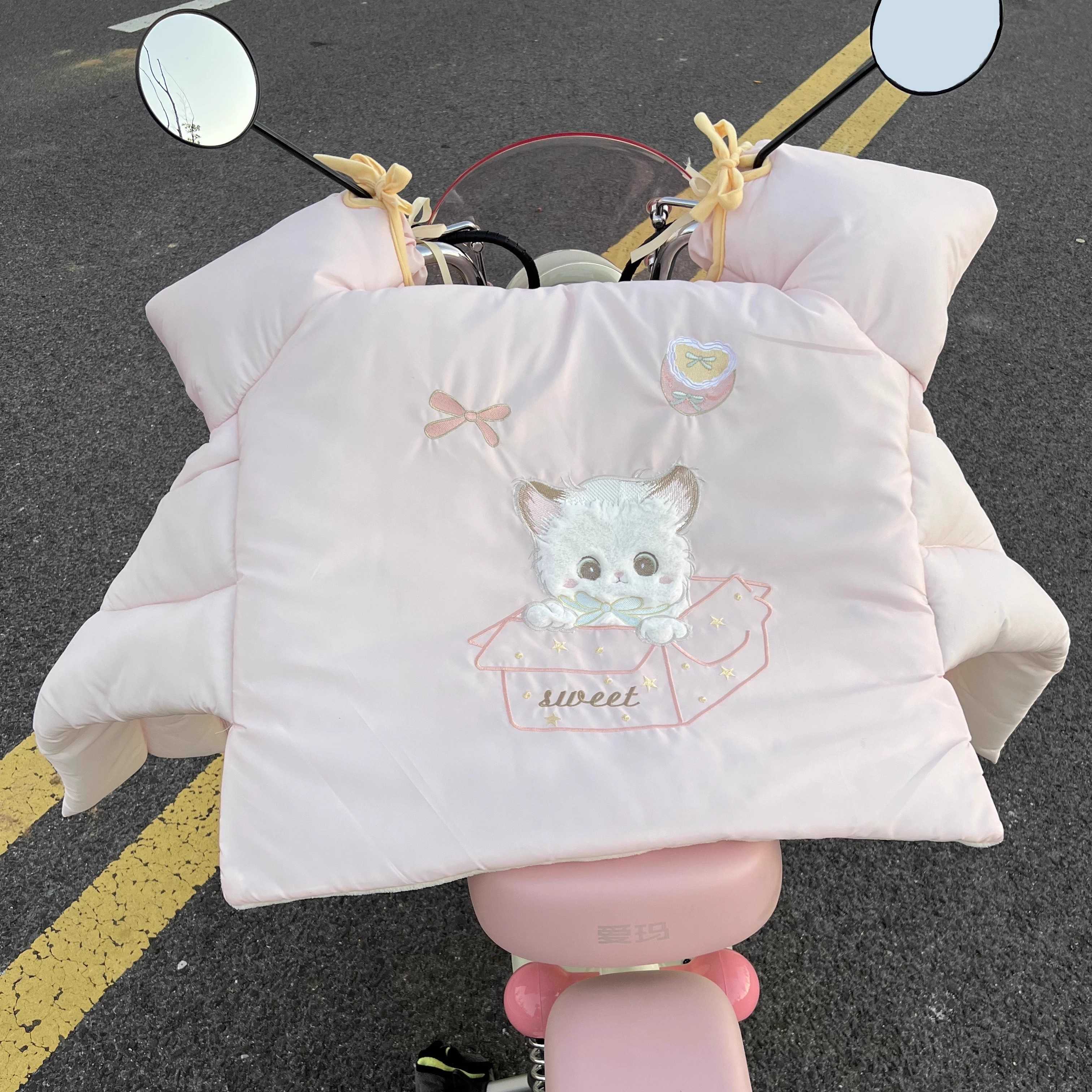 电动车挡风被冬季款加绒加厚防水电瓶摩托车冬天可折叠2025新款式