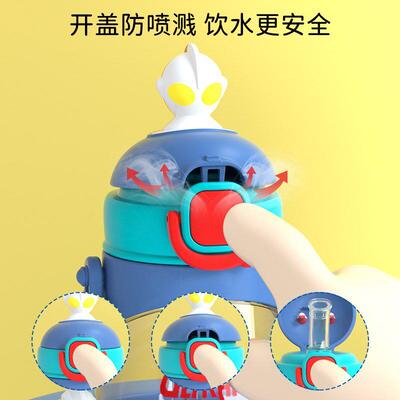 童水杯带管卡儿通可爱吸夏天小学生便O1XFnqAz携幼园男儿孩上学专