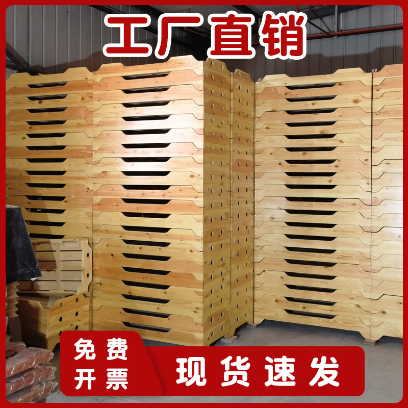 幼儿园午睡床f小床实木床午睡幼儿床可折叠小学生儿童床木床叠叠