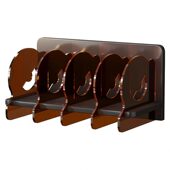 甄选桌面亚克力书立架小型教室书架分隔板儿童简易立式 绘本收纳置