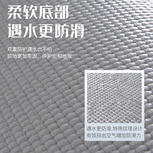 厨房地垫c防滑防油可擦免洗地毯家用门口防水脚垫耐脏门垫满铺垫