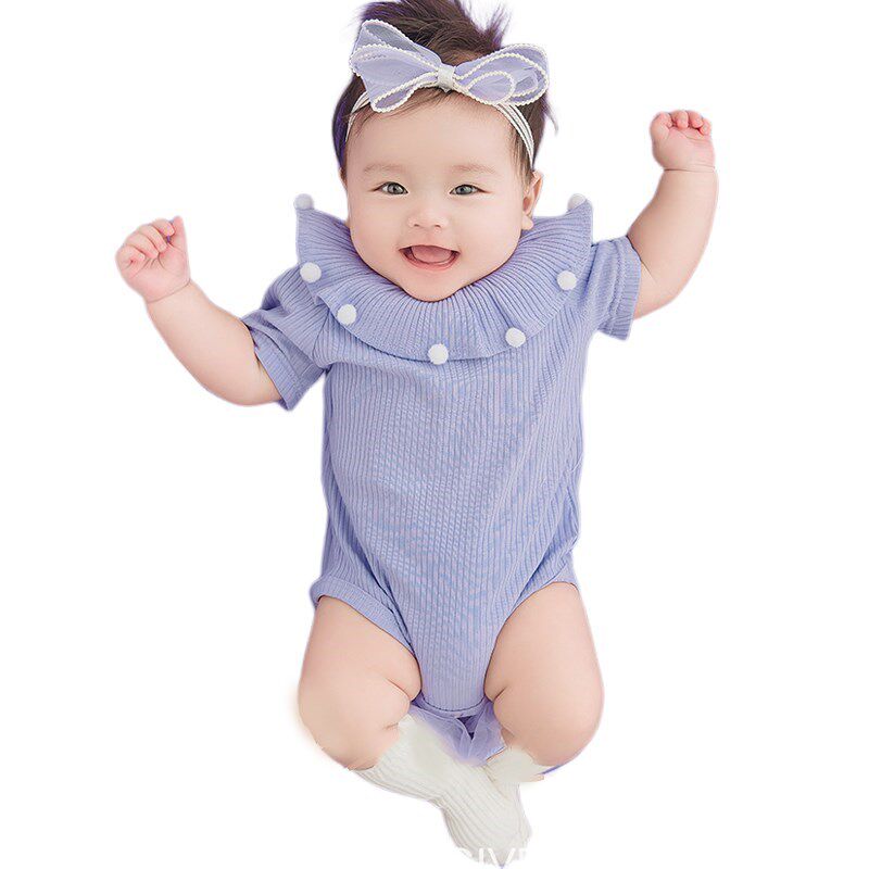 新生的儿拍照道具百天宝宝摄影服装紫色背景布S婴儿满月照百日照