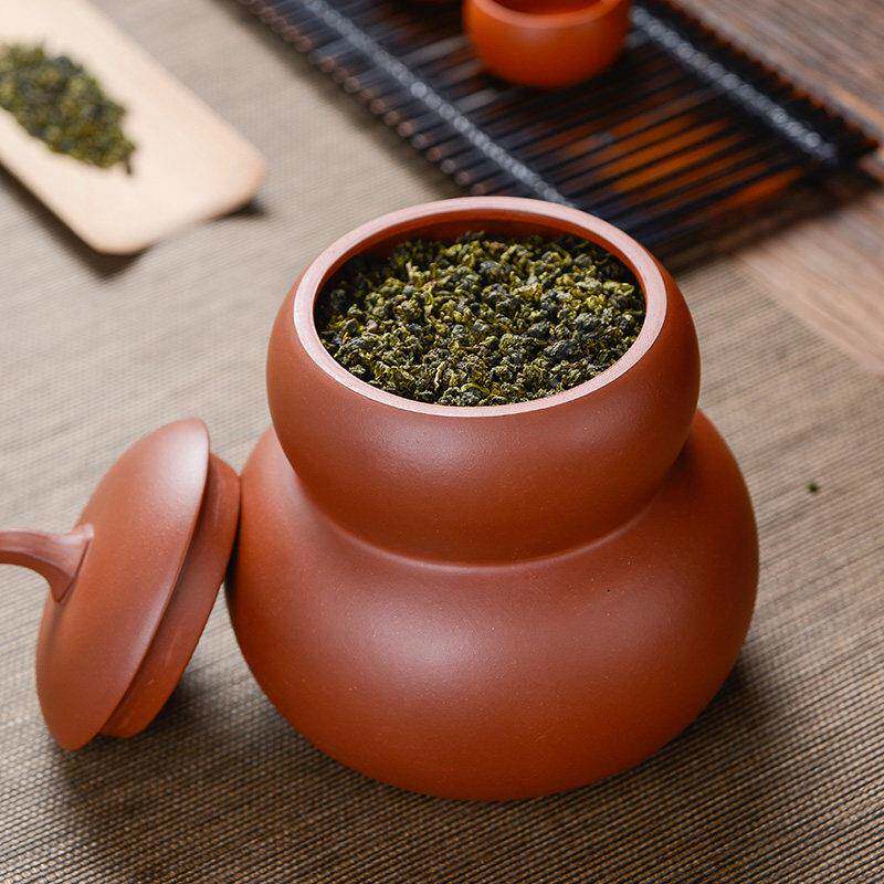 罐紫砂茶叶罐防潮存储罐用密封醒lLDperjt茶罐子茶盒葫芦陶瓷家叶