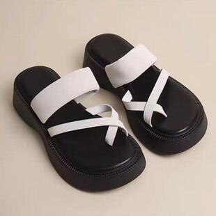 款拖夏小众高级感拖鞋女外J8458穿年新厚底增高凉夏天踩屎感人字